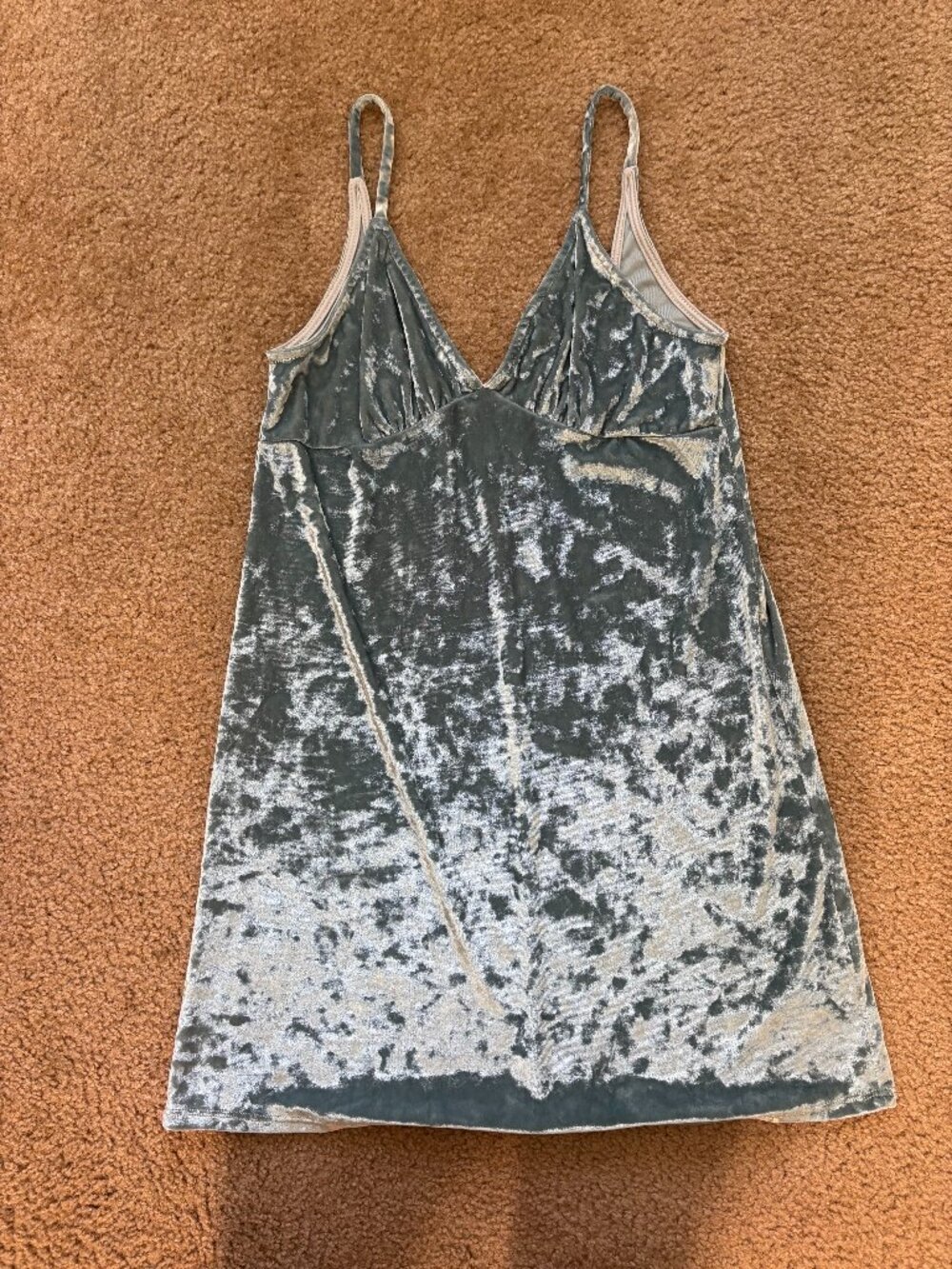 Forever 21 ice princess velvet light blue dress